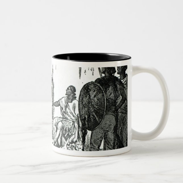 Mr.Rassam's interview with King Theodore Two-Tone Coffee Mug (Right)