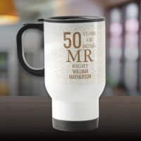 Mr Right Fun 50th Anniversary Gold Hearts