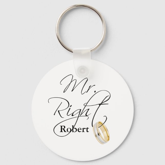Mr Right Key Ring (Front)
