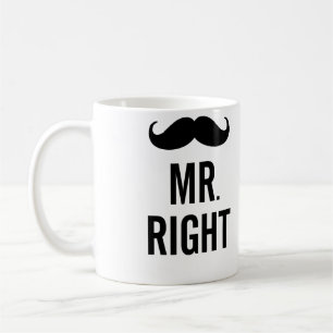 Mr. Right Moustache Mug