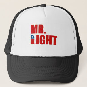 MR. RIGHT TRUCKER HAT