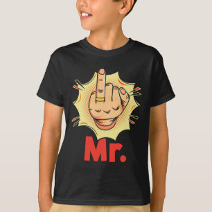 Mr. - Ring Finger Honeymoon Marriage Wedding Groom T-Shirt