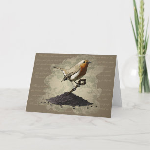 Mr. Robin Finds the Key, greeting card