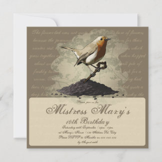 Mr. Robin Finds the Key, invitation