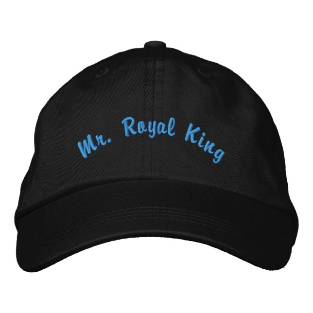 Mr Royal King Elegant Dark Theme-Hat Cool Vibe Embroidered Hat (Front)