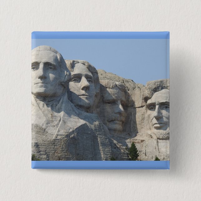 Mr. Rushmore 15 Cm Square Badge (Front)
