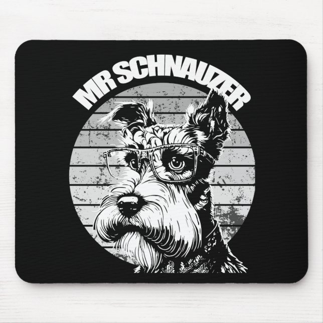 Mr Schnauzer Mouse Mat (Front)