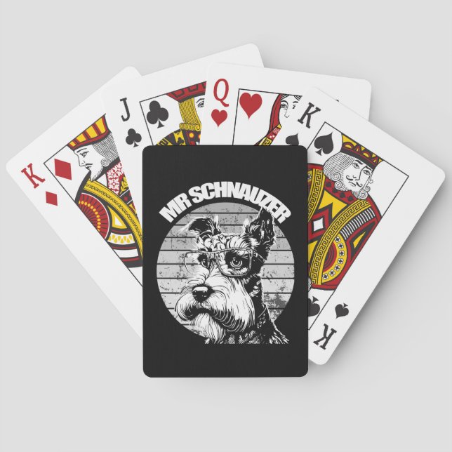 Mr Schnauzer Playing Cards (Back)