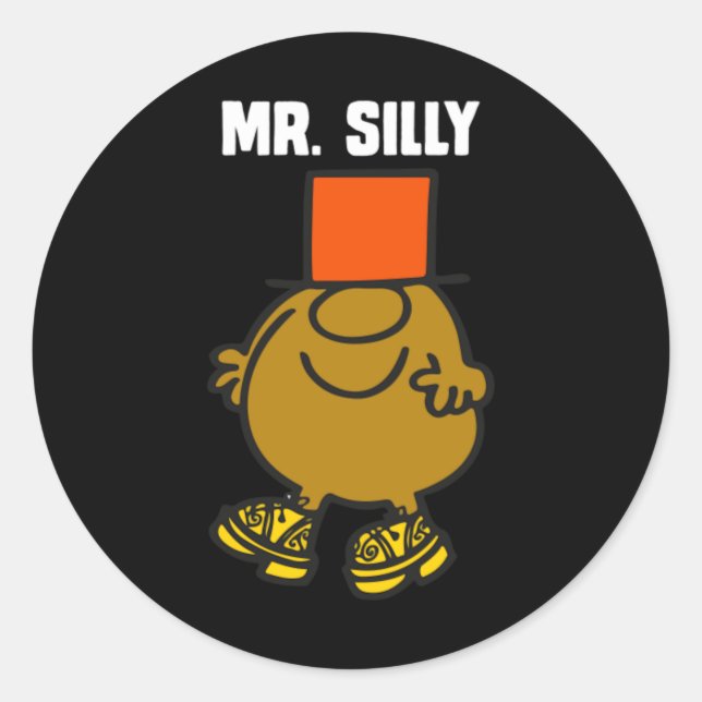 Mr Silly Classic Round Sticker (Front)