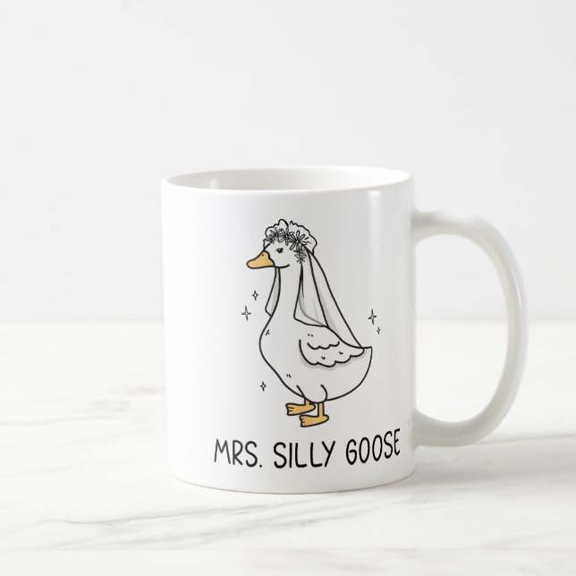 Mr. Silly Goose And Mrs. Silly Goose Couple Matchi Coffee Mug (Right)