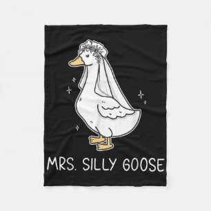 Mr. Silly Goose And Mrs. Silly Goose Couple Matchi Fleece Blanket