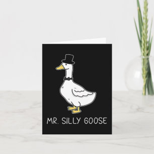 Mr Silly Goose Couple Matching Wedding Funny Men Card