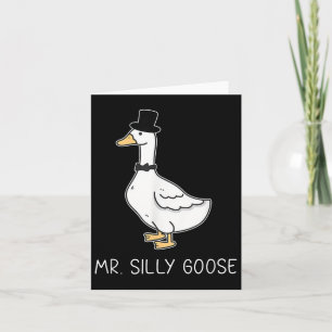 Mr. Silly Goose Couple Matching Wedding Funny Men  Card