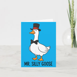 Mr Silly Goose Couple Matching Wedding Funny Silly Card