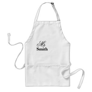 Mr Smith Personalised Name Standard Apron
