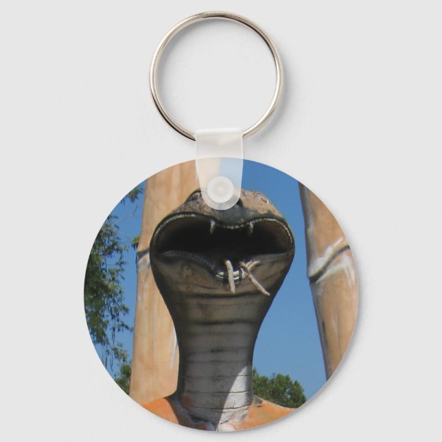 Mr Snake AKA Cobra Head ... Buddhist Hell Key Ring (Front)