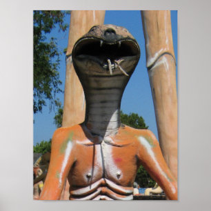 Mr Snake AKA Cobra Head ... Buddhist Hell Poster