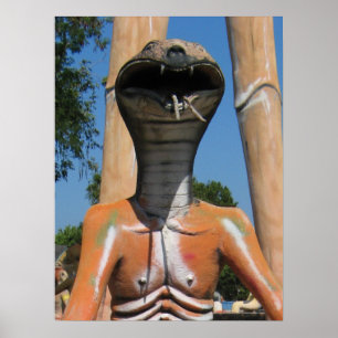 Mr Snake AKA Cobra Head ... Buddhist Hell Poster