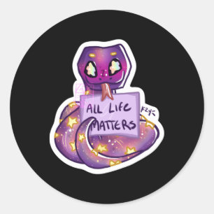 Mr Snek Says All Life S Sticker