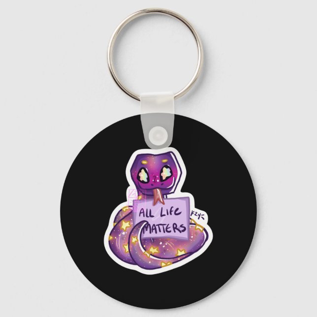 Mr Snek Says All Life S Sticker  Key Ring (Front)