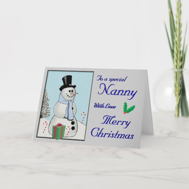 Mr. Snowman Holiday Card (Front)