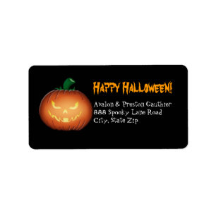 Mr Spooky Jack O Lantern Halloween Address Labels