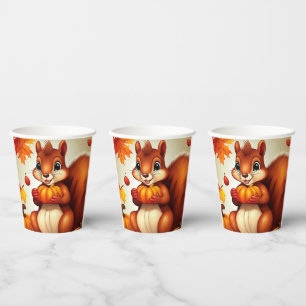 Mr. Squirel Birthday Party Paper Cups