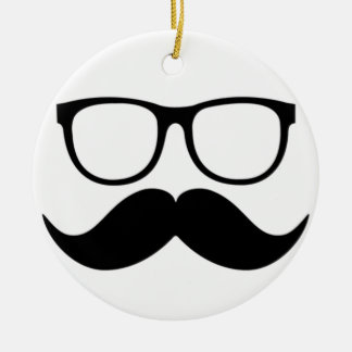 Mr. Stache Ceramic Tree Decoration