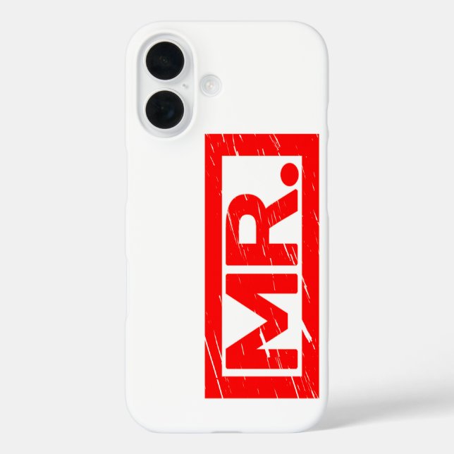 Mr. Stamp Case-Mate iPhone Case (Back)