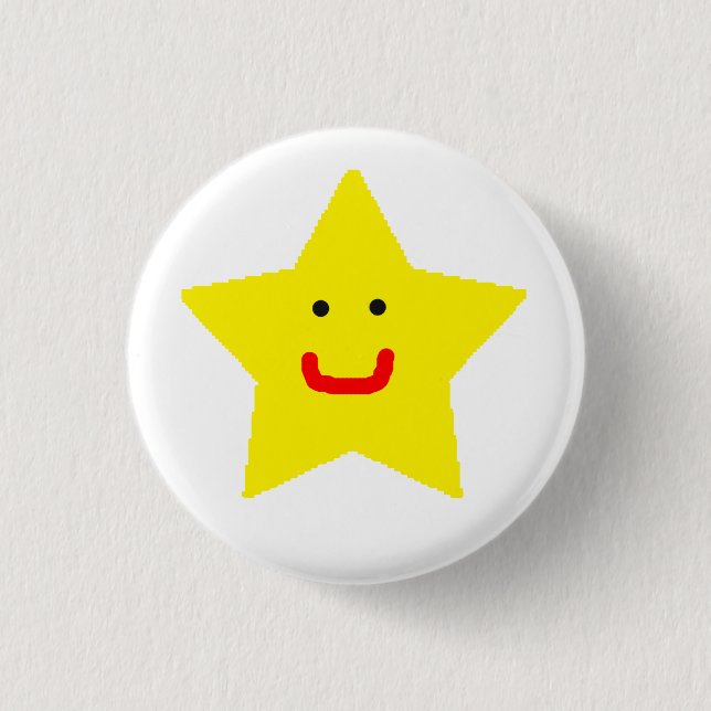 Mr Star 3 Cm Round Badge (Front)