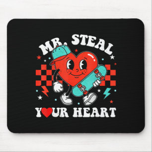Mr steal heart for boys toddlers valentine's day mouse mat