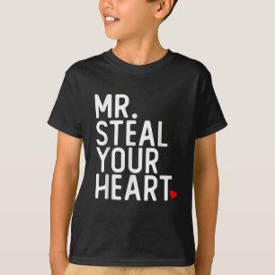 Mr Steal Your Heart Boys Toddlers Valentine's Day T-Shirt