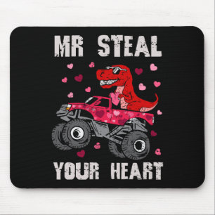 Mr Steal Your Heart Dinosaur Monster Truck T Rex V Mouse Mat
