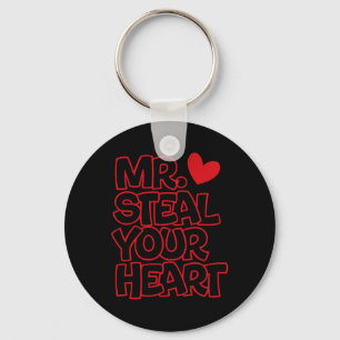 Mr Steal Your Heart For Boys Toddlers Valentine Key Ring