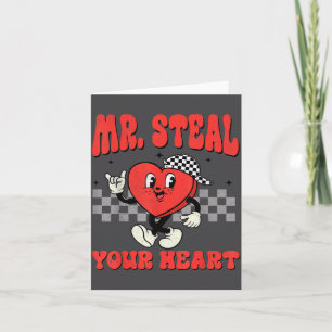 Mr Steal Your Heart For Boys Toddlers Valentine's  Card