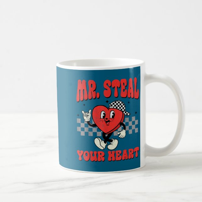 Mr Steal Your Heart For Boys Toddlers Valentine's  Coffee Mug (Right)