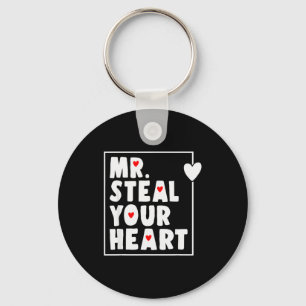 Mr Steal Your Heart For Boys Toddlers Valentines D Key Ring