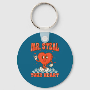 Mr Steal Your Heart For Boys Toddlers Valentine's Key Ring