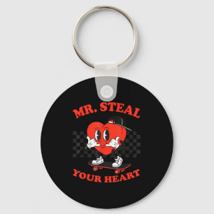 Mr Steal Your Heart For Boys Toddlers Valentine's Key Ring
