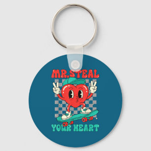 Mr Steal Your Heart For Boys Toddlers Valentine's Key Ring