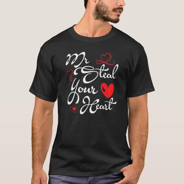 Mr Steal Your Heart V Day 2022 Boys Kids Toddlers  T-Shirt (Front)