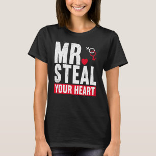 Mr Steal Your Heart V Day Kids Toddler Boys Valent T-Shirt
