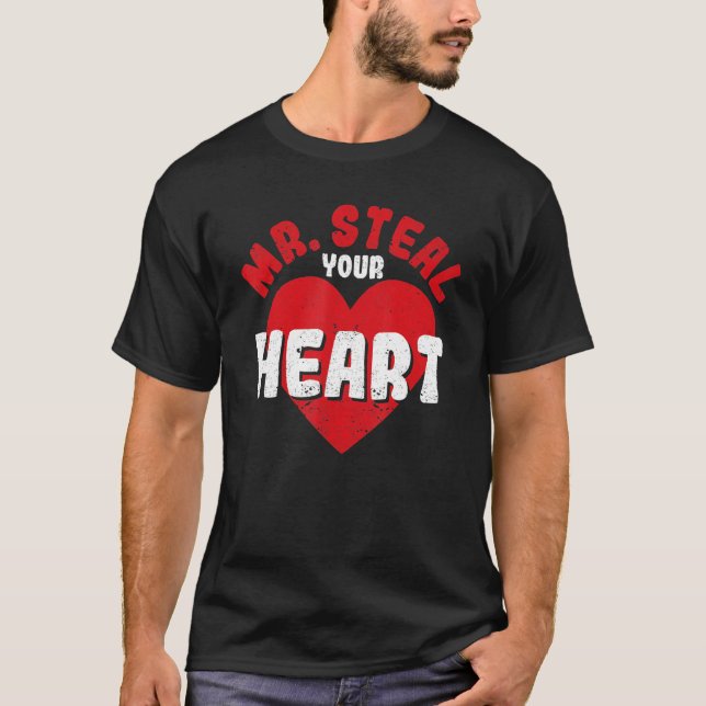 Mr Steal Your Heart Valentine's Day Couples Toddle T-Shirt (Front)