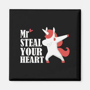 Mr Steal Your Heart Valentines Day V Day Boys Unic Magnet