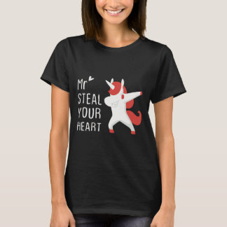 Mr Steal Your Heart Valentines Day V Day Boys Unic T-Shirt