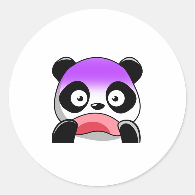 mr sticker.... classic round sticker (Front)