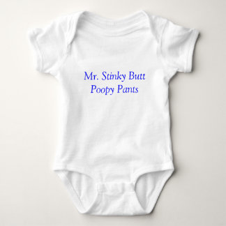 Mr Stinky butt poopy pants Baby Bodysuit