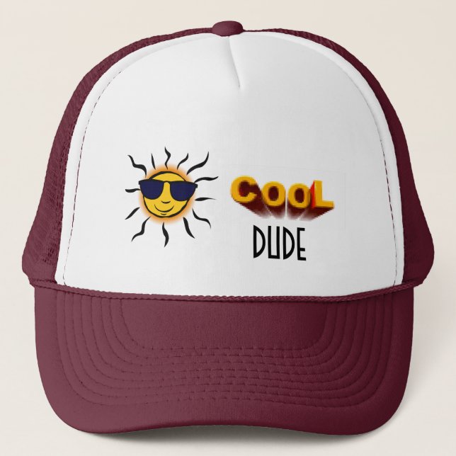 Mr. Sunshine, Cool Dude Trucker Hat (Front)