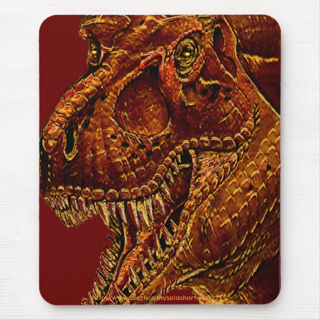 Mr "T" Rex in your face-mouse pad Mouse Mat (Front)