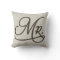 Mr Textured Throw Pillow